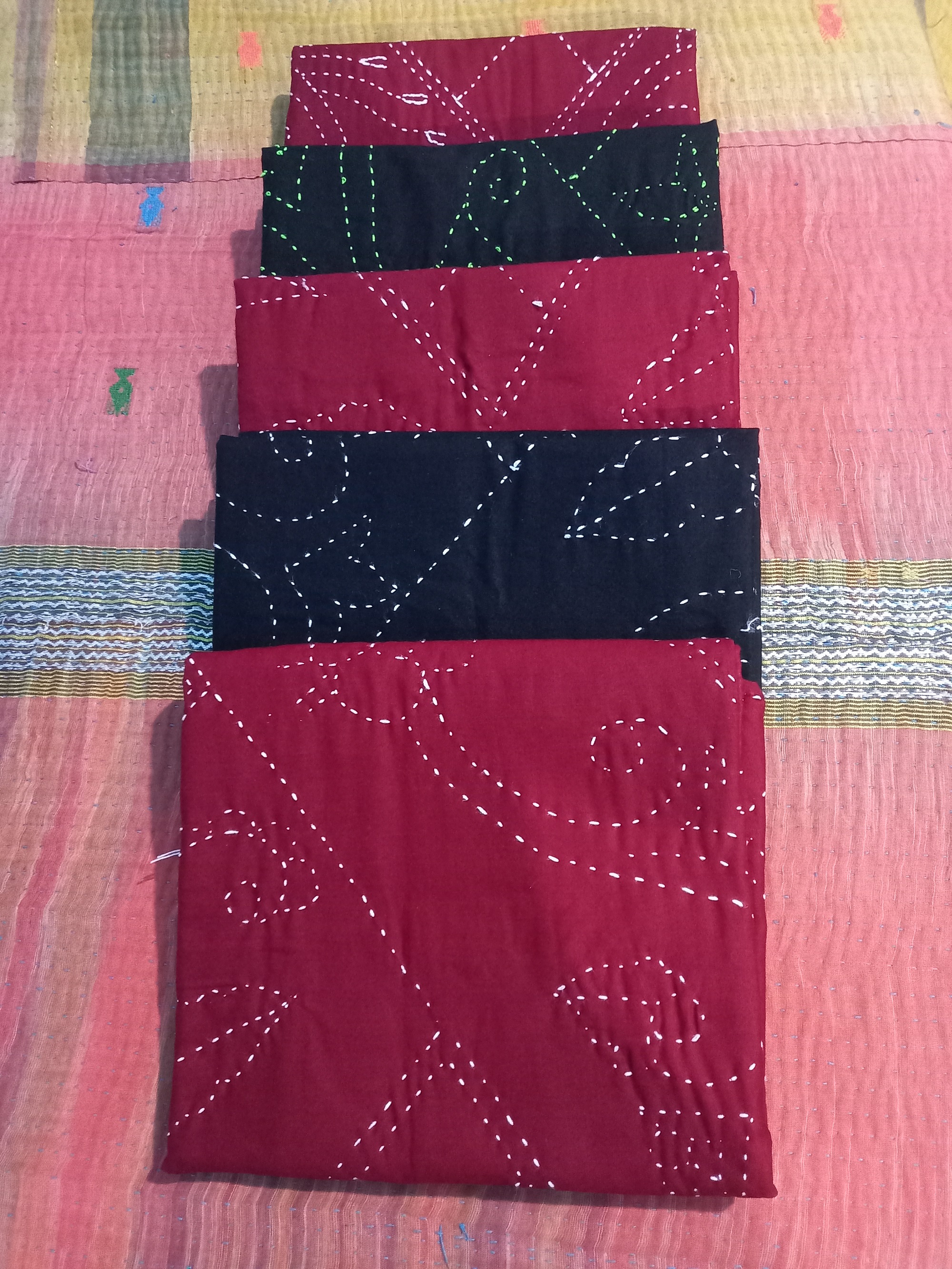 5 Piece Baby Nokshi Katha  / 3 Layer Baby Nokshi Katha / baby nokshi katha. 