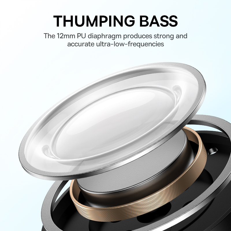 Baseus Bowie E19 Wireless Earphones Bluetooth 5.3 Big Bass 12mm Drivers IPX5 Waterproof Earbuds 33Hrs Battery Life Headphones. 