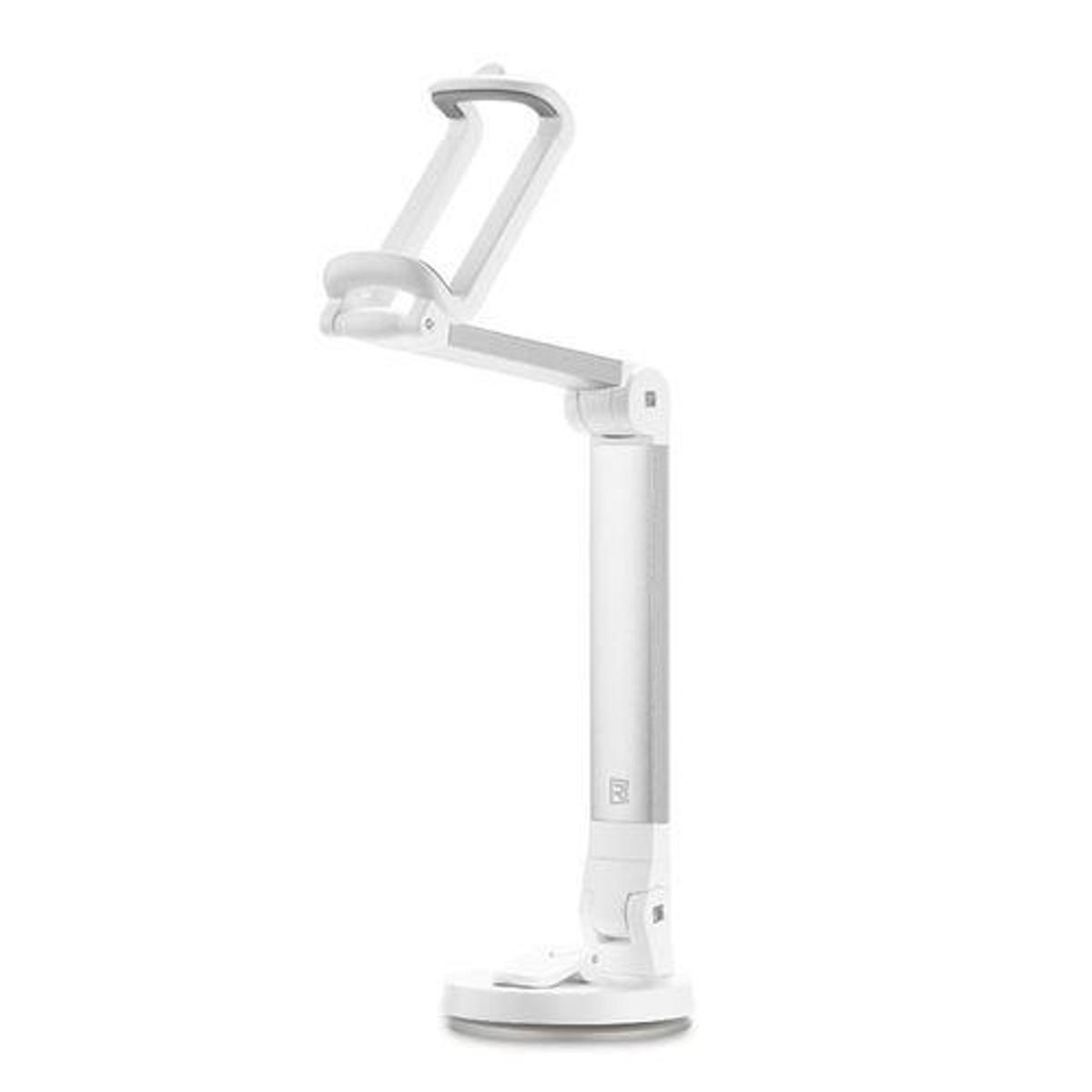 RM-C23 Multi Angle Rotation Desktop Mount Holder Stand For Mobile Phone 3 To 6.3 Inch - Silver & White