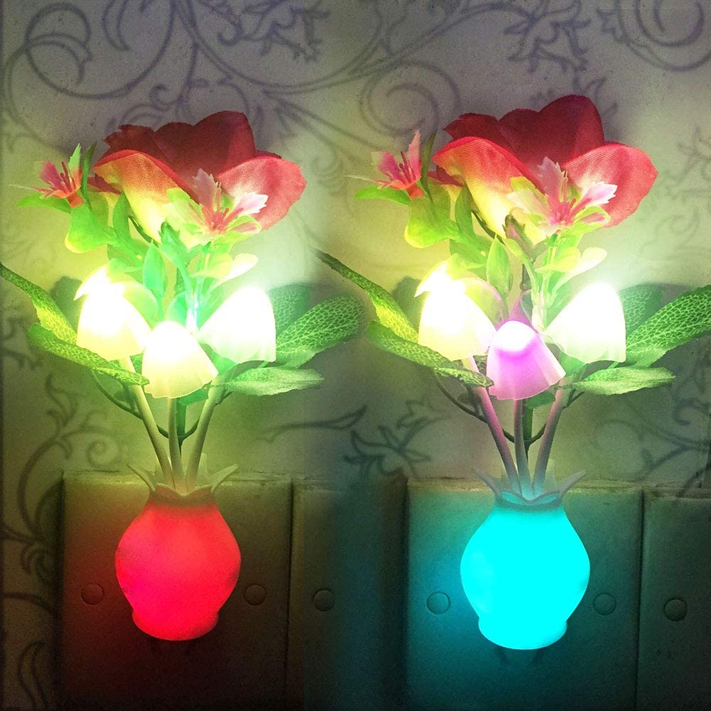 LED Sensor Dream Mushroom Night Light Lamp - Multi-Color 1 pcs. 