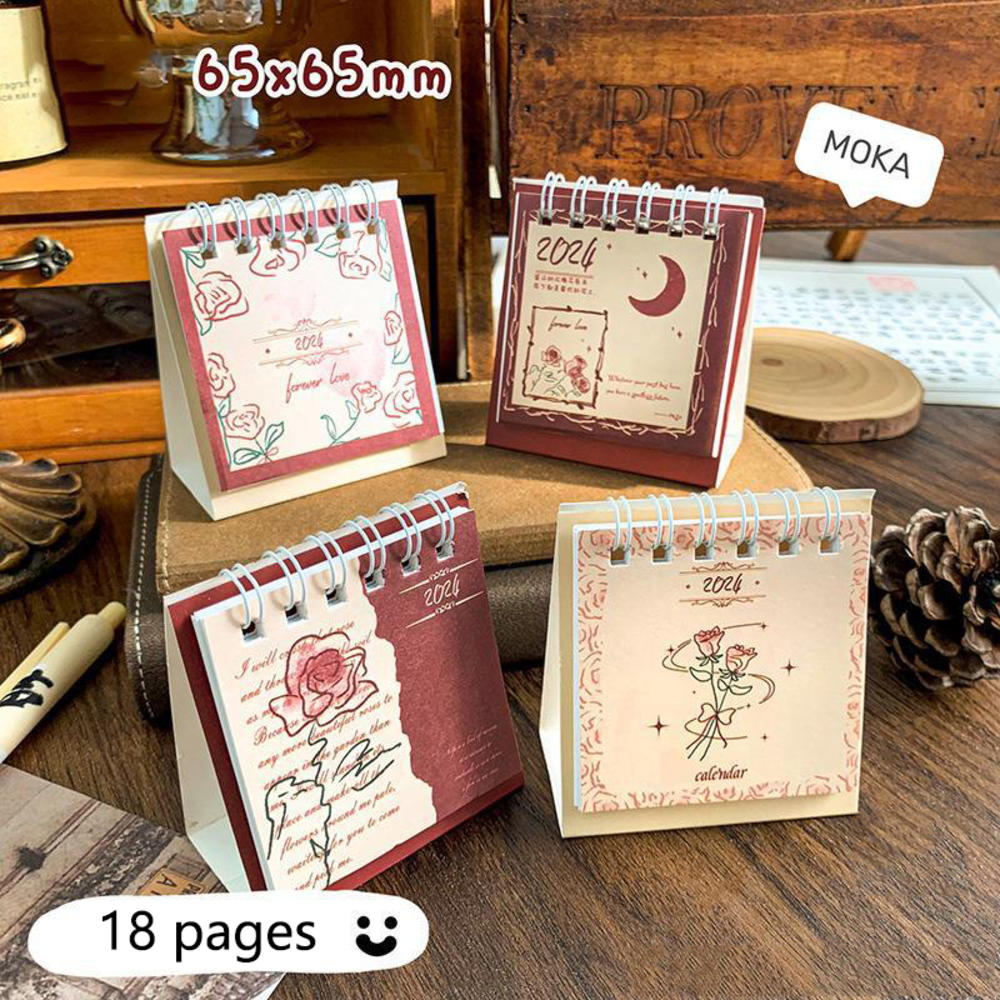 2024 Desktop Mini Small Desk Calendar Anime Sanrioed Girl New Year Calendar