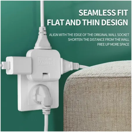 3 in 1 Mutli Plug Travel Adapter Socket (3 Power Socket) High Power EU Bangladesh Standard 180° Rotating Coverter Socket AC Adapter. 
