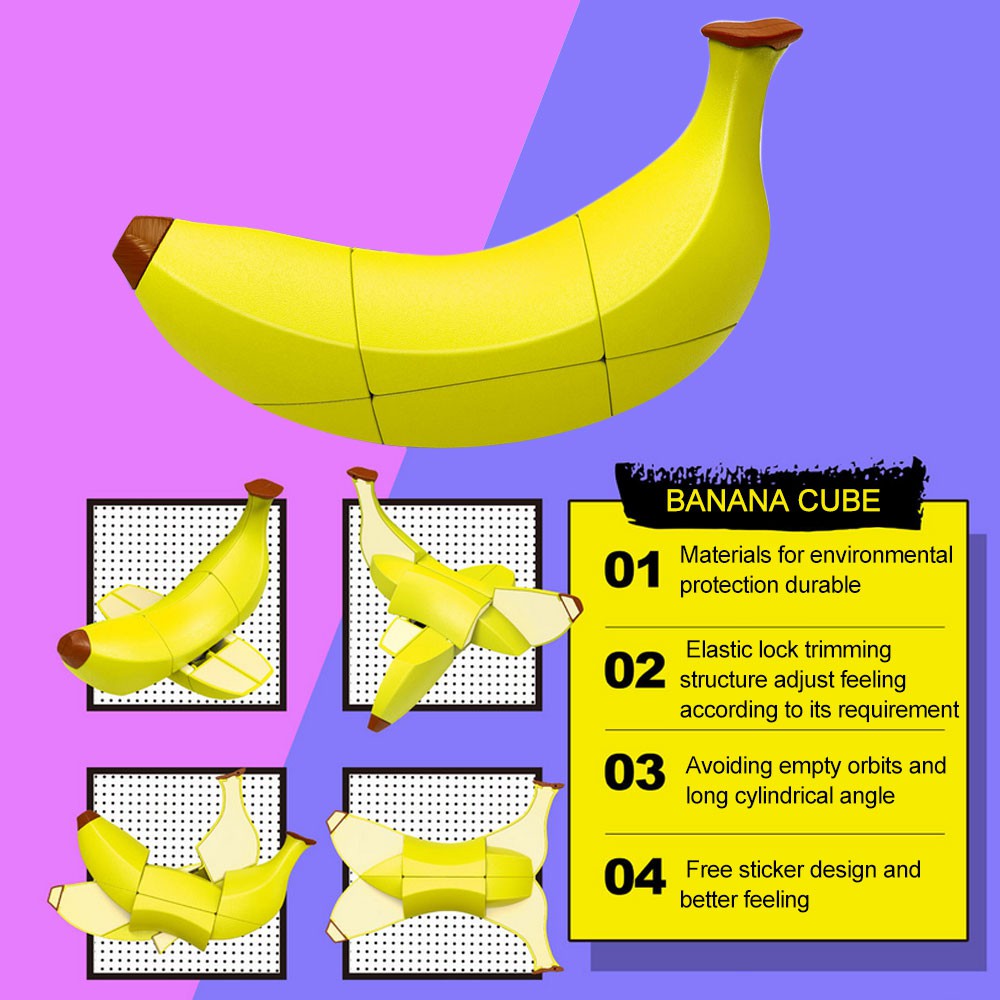 Fruit Rubik Cube Banana. 