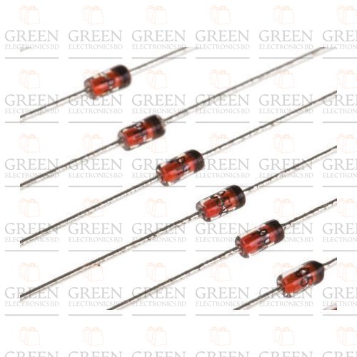 50Pcs Zener Diode 3.6V Zener Diode 0.5W 1/2w 3.6V 1N5227 Through Hole Voltage Regulator Zener Diodes DO-35 DIP Values Assortment Kit For Electronics DIY. 