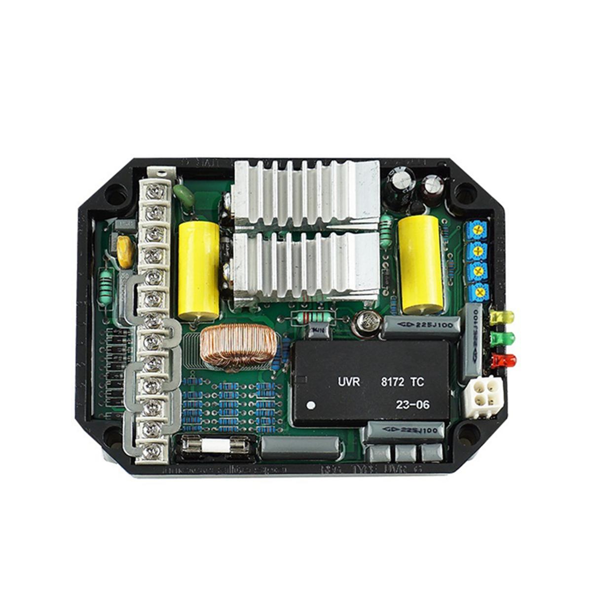 1 PCS UVR6 Automatic Voltage Regulator AVR AC170-480V Black Single/Three-Phase Regulator for Mecc Alte Generator Diesel Genset Parts
