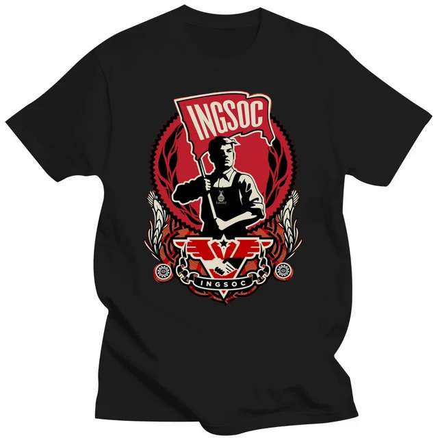 1984 T-Shirt. Ingsoc party logo from Nineteen Eighty-Four book by George Orwell Cool Casual pride t shirt men Unisex New. 