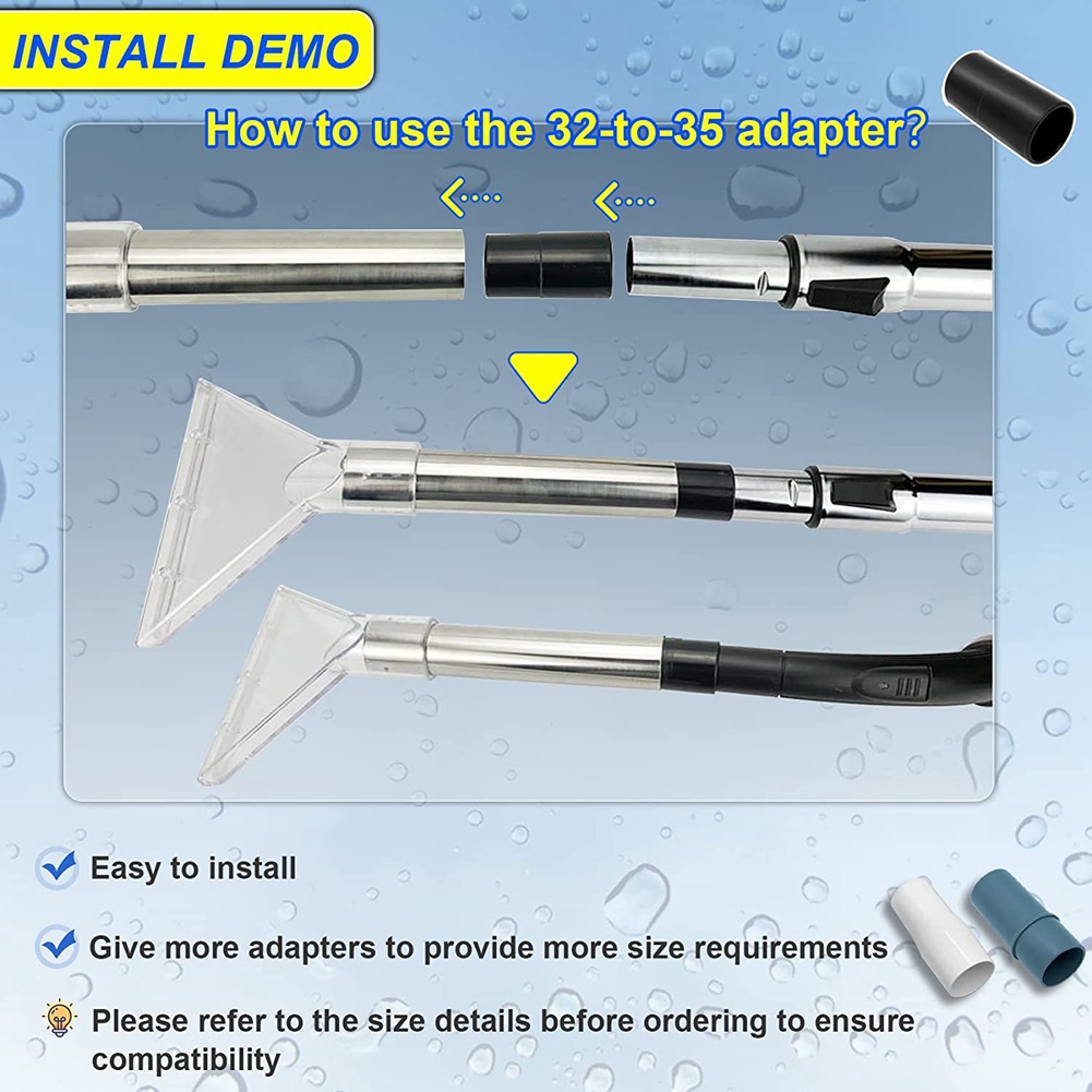 Extractor Hand Wand with Clear Head for Upy & Carpet Cleaning,Car Detailing Vacuum Wand for Portable Extractors. 