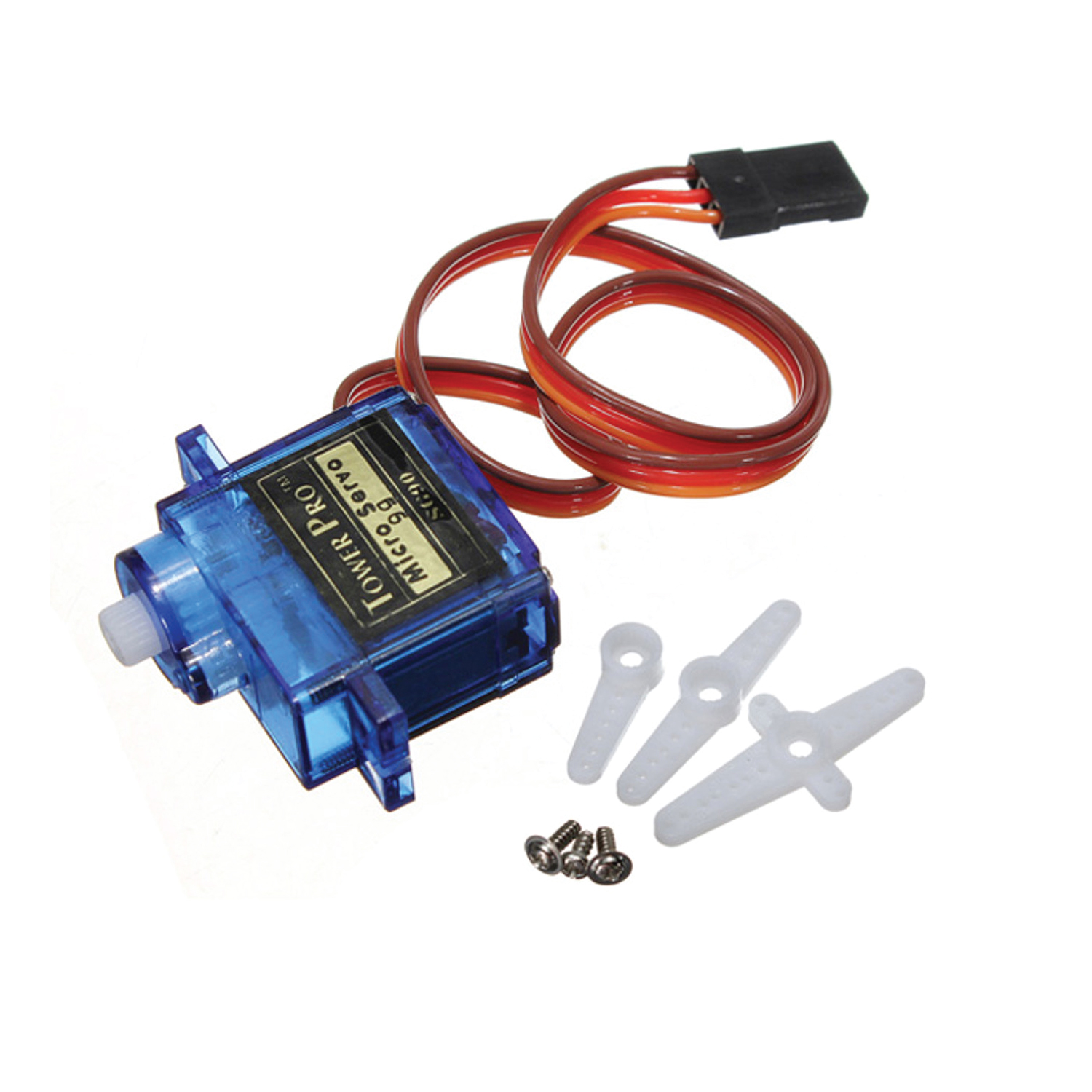 Servo Motor SG90 Servo Motor 180 Degrees 9G Micro Servo Motor for RC Helicopter, Airplane, Robotics Project. 