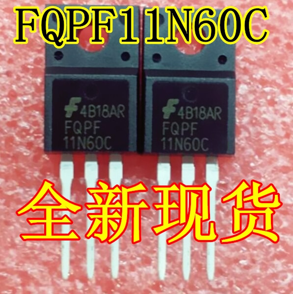 2Pcs- FQPF11N60C FQPF11N60 11N60 1160 600V 11A MOSFET IC TO-220 Package FQPF 11N60 MOS Field Effect Transistor Electrical Circuitry & Parts. 