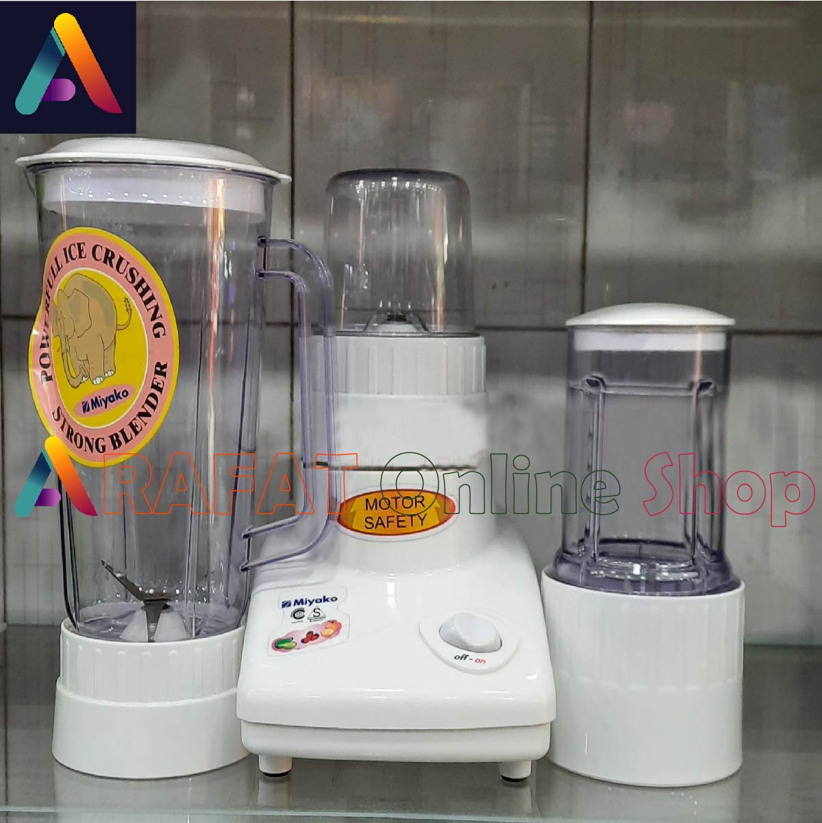 Miyako 3 in 1 Blender with Dry & Wet Mill BL-102 PL-AP. 