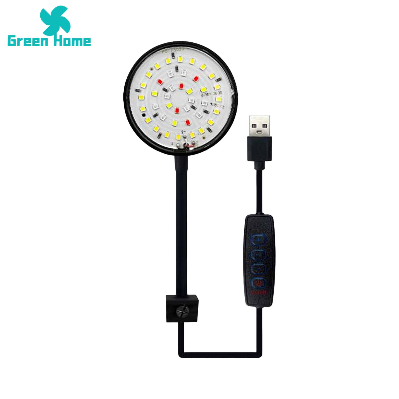 Fish Tank Light Soft Connection Full Spectrum Led Fish Tank Clip Lamp Waterproof Energy-saving Lighting for Turtle Fish Tanks 360-degree Adjustable Usb Powered Ideal for Natural Color Aquarium Lamp