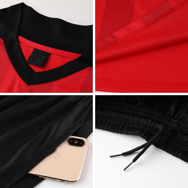 Customized Mens Football Referee Uniform Shirt Sets Multiple Color Optional Judge Breathable Soccer Referee Jersey. 