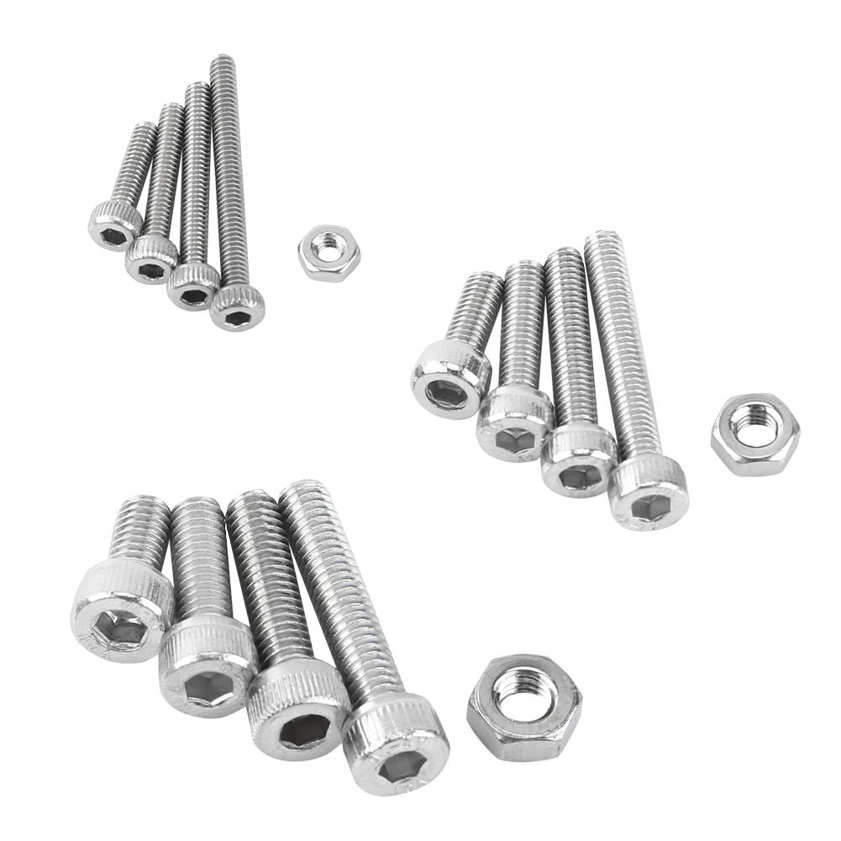 480pcs M2 M3 M4 Metric Hex Socket Head Cap Screw Bolts Nuts Assorted Box Kit Set. 