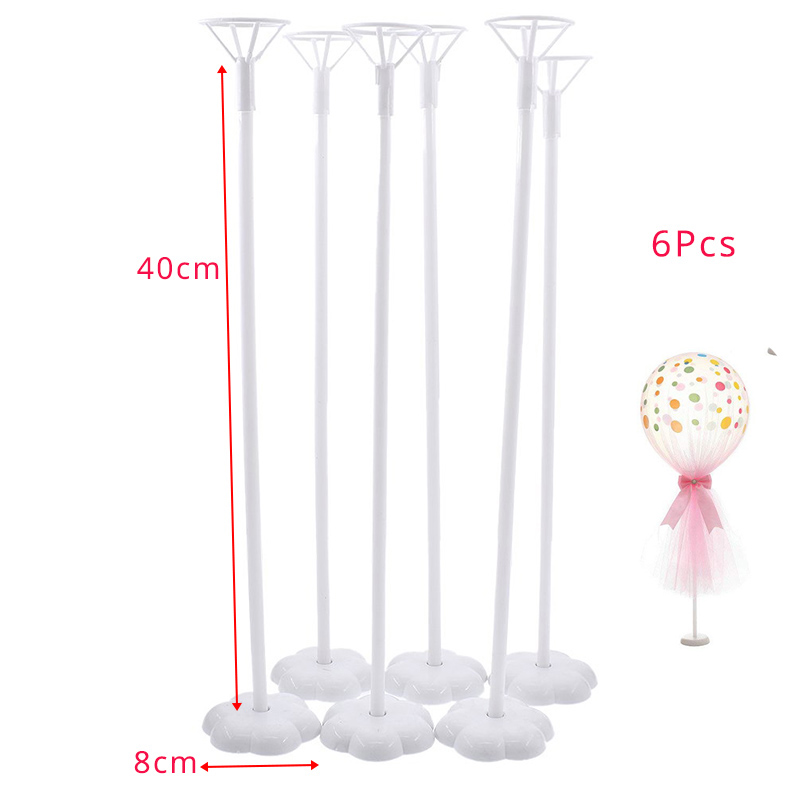 6pcs/set Balloon Holder Stand Balloon Stick Stand Wedding Birthday Party Table Decor Baby Shower Supplies Balloon Accessories