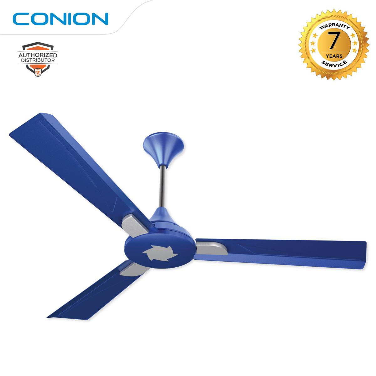 CHIRING FAN SIGMA 56" - 3-Blade Sparkling Blue Ceiling Fan - Elevate Your Space with Elegance - Enjoy a Cool and Stylish Environment