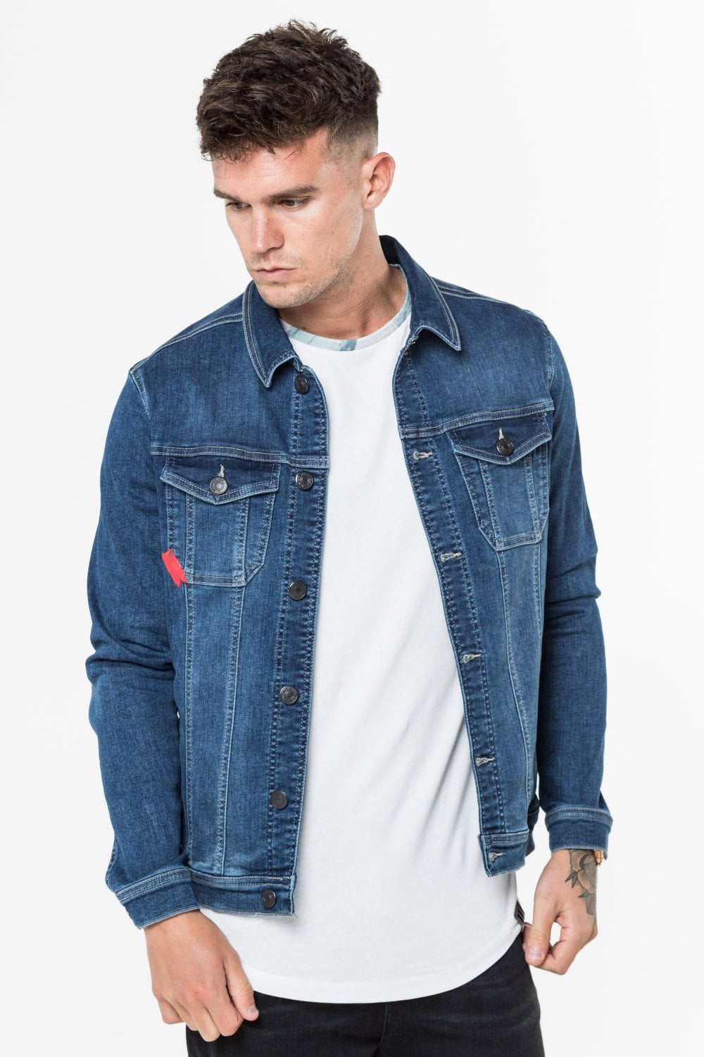 Sky Blue Denim Jacket For Men Buy Online At Best Prices In Bangladesh Daraz Com Bd