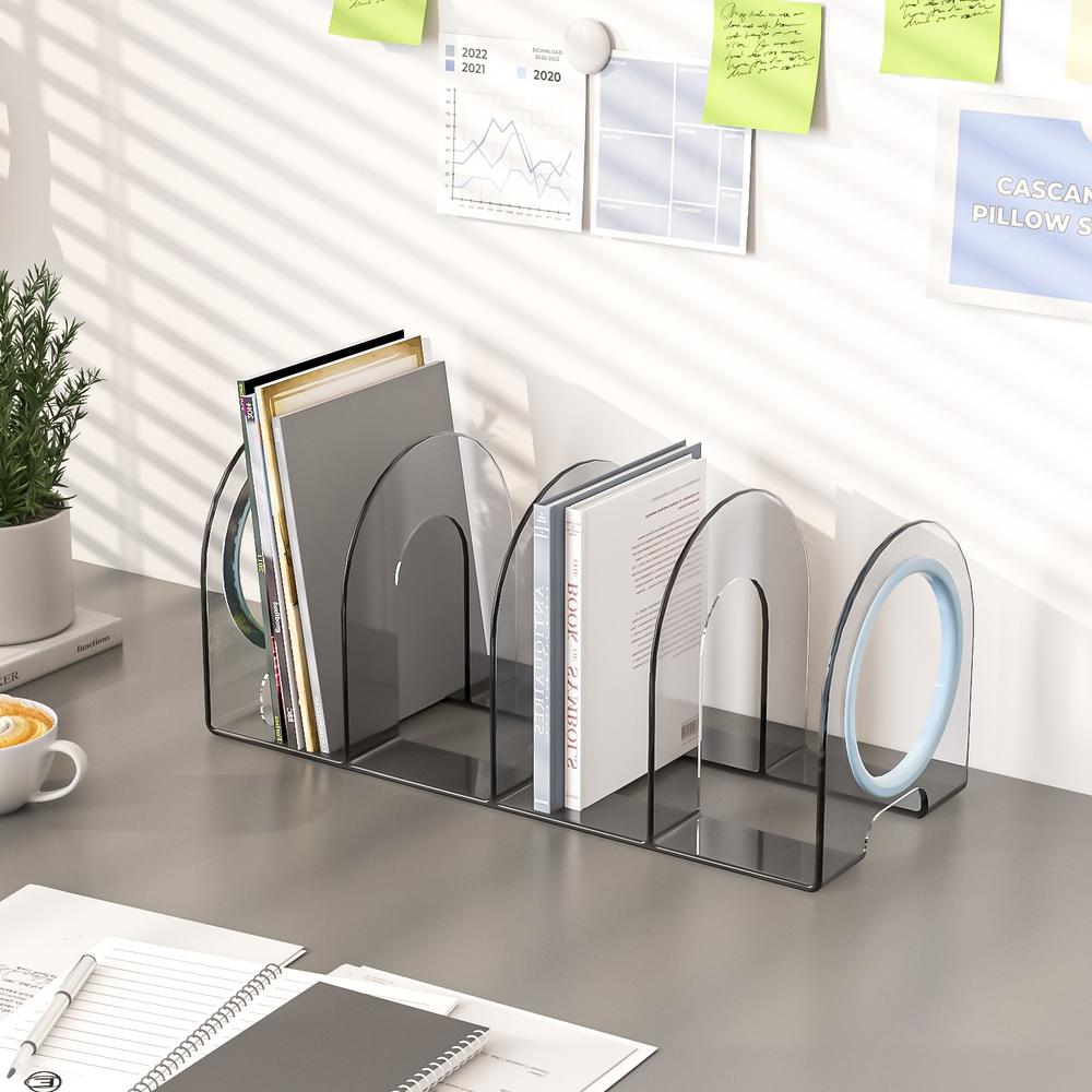 Transparent Bookshelf Modern Acrylic Acrylic Shelf Book Baffle for Home Office Study Room Students Book Organization Display. 