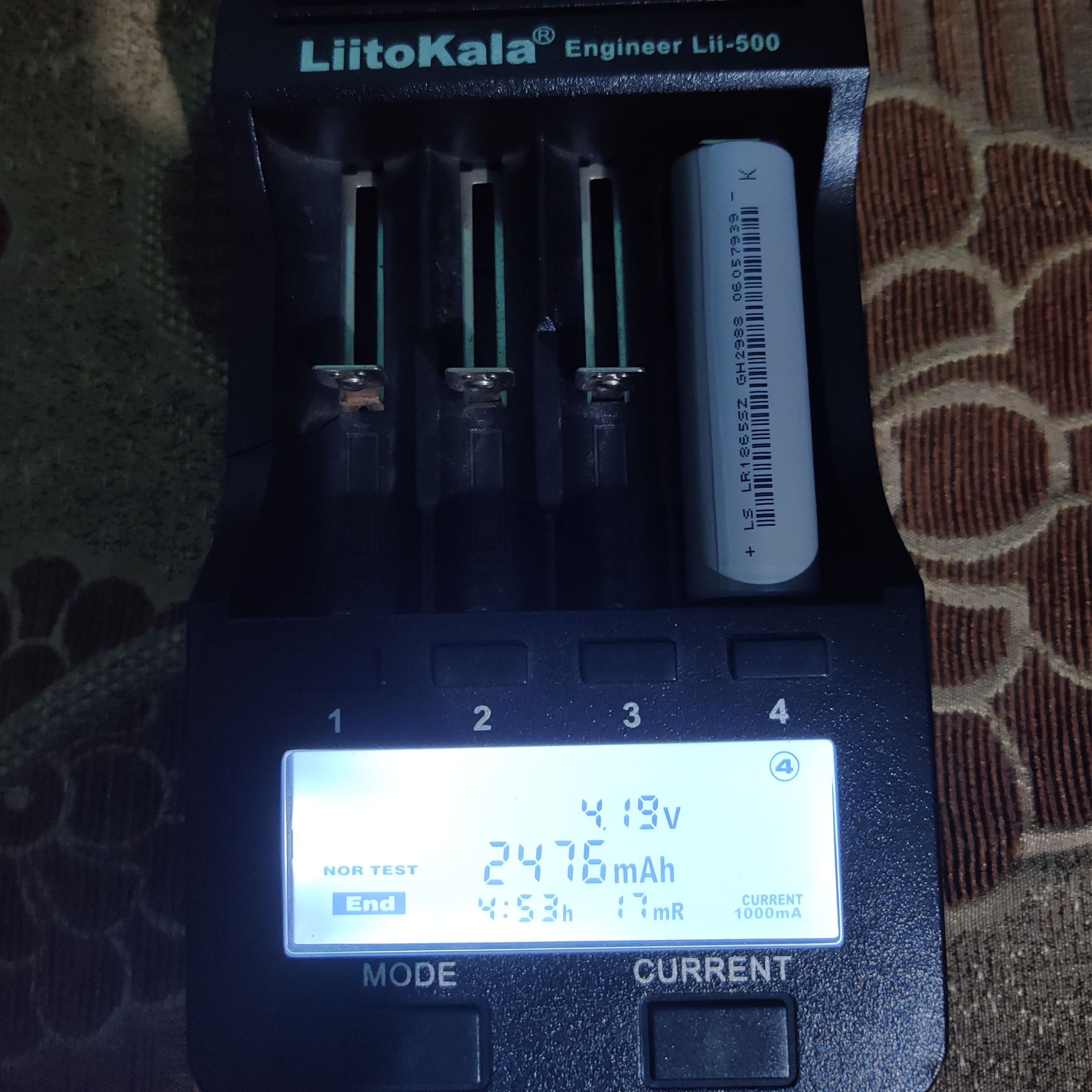 Lishen 18650 lithium-ion Battery 2500mAh 5C High Quality (1 Pcs). 