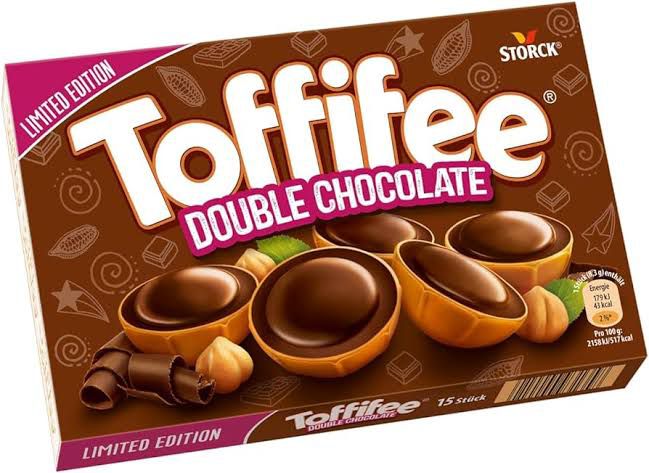 Toffifee Double Chocolate - 1 x 125g - Hazelnut in Caramel with Intense Chocolate Flavour
