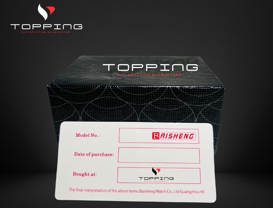 BAISHENG Watch for Men in Black with a Blue border. 
