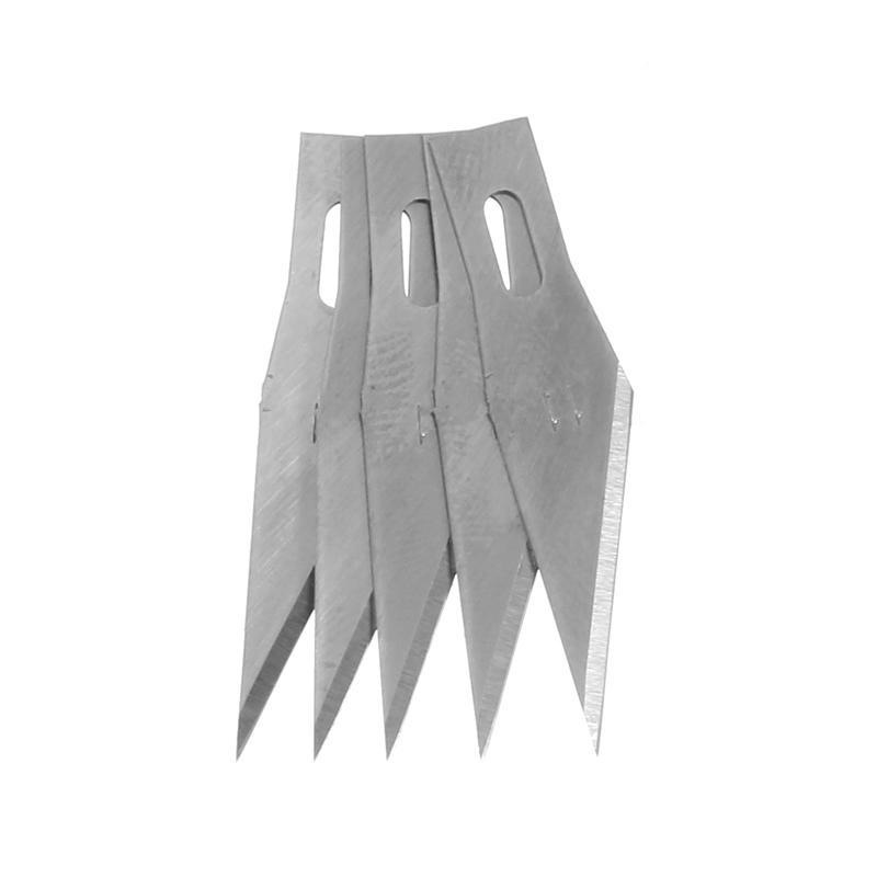 6Pcs Precision Cutter With Blade With Safety Cap Stainless Steel Handle 5 Inch Long Blade 2.6cm Long Precision Cutter Blade Precision Cutter Knife Tool Sets For Cutting Carving Craft DIY. 