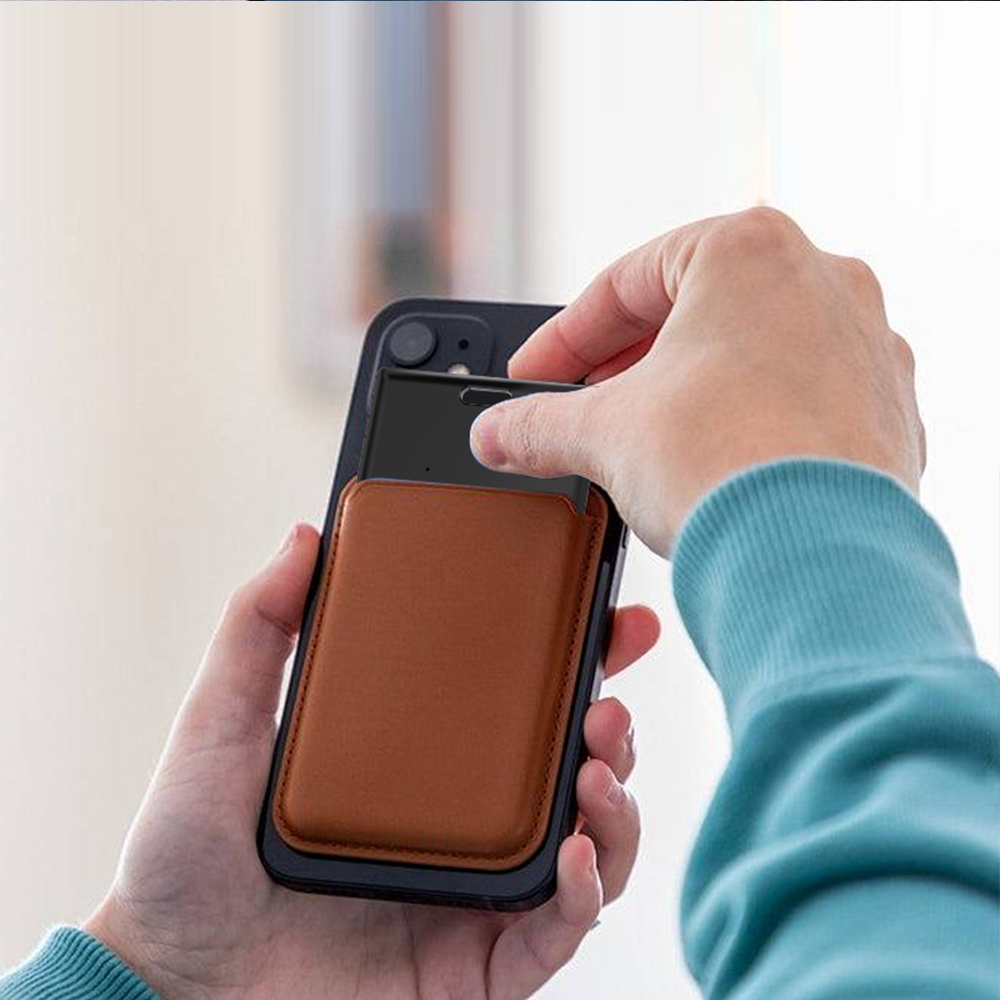 Wallet Tracker Card Wireless Rechargeable Anti-lost Smart Card Location Tracking Tag Works with Apple Find My App Item Finder. 