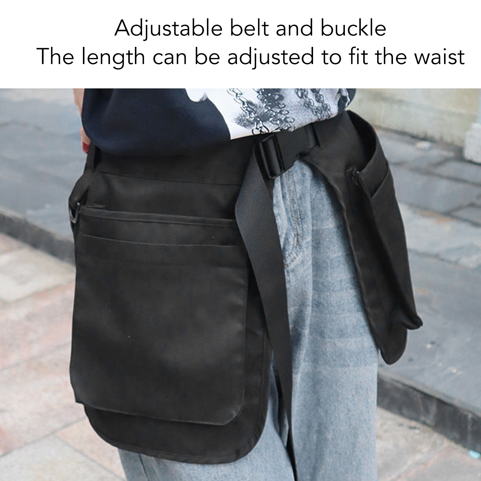 Tool Waist Belt Bag, Adjustable Utility Belt Pouch Washable Multi Pocket for Outdoor. 