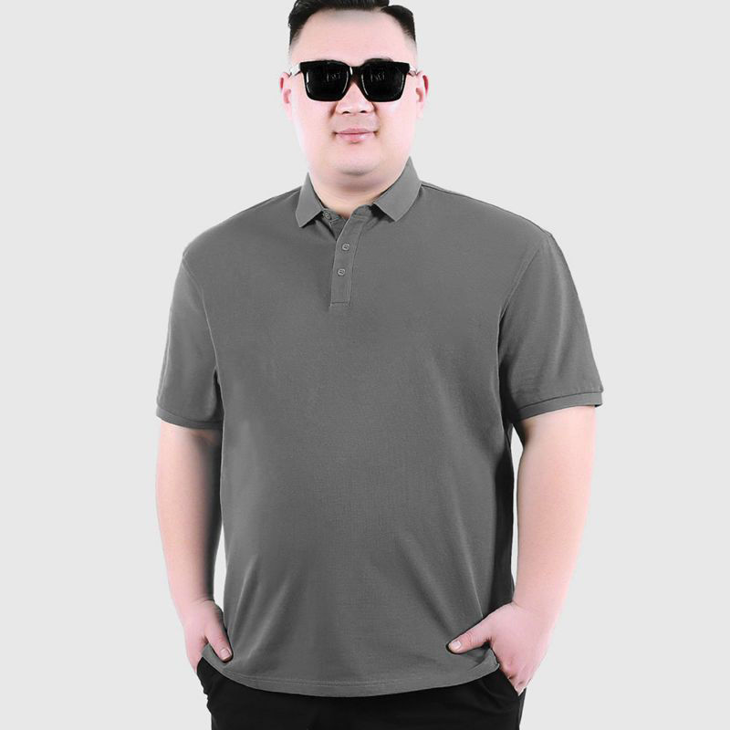 【8XL】Plus size overweight manpoloShirt Fat Guy Extra Large plus-Sized Loose Top Summer Thin Lapels Short SleeveTT-shirt