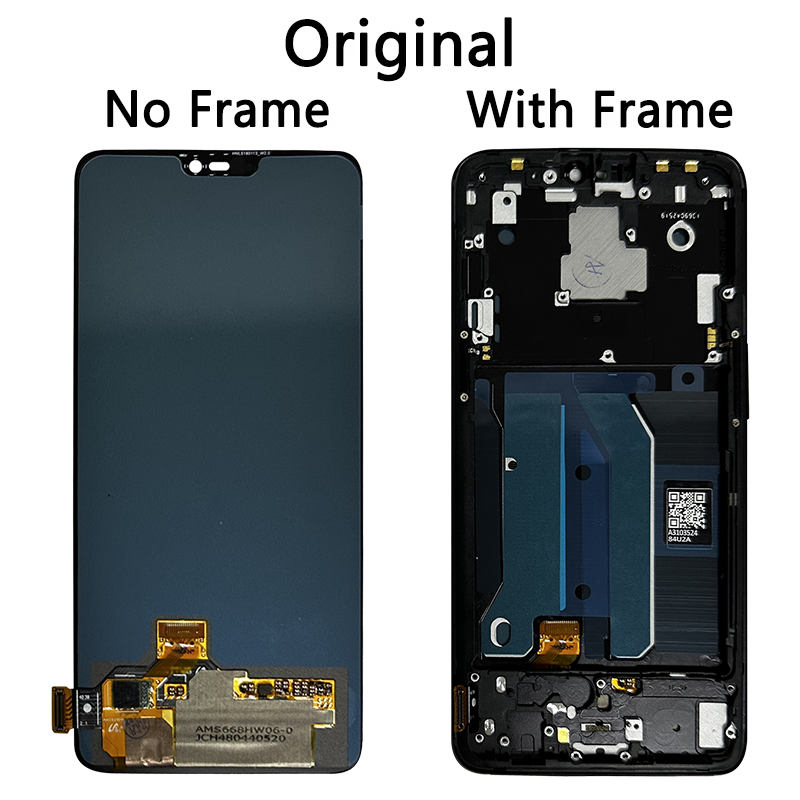 AAA+ Quality For OnePlus 6 A6000 A6003 LCD Display Touch Screen Digitizer Assesmbly For One Plus 6 1+6 LCD Replacement Parts. 