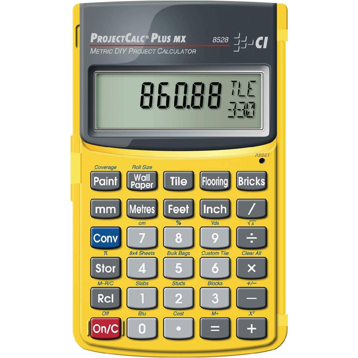 Calculator for Building Materials, Feet-Inch-Fraction Convert for Grout, Custom Tiles, Paint Coverage, & More