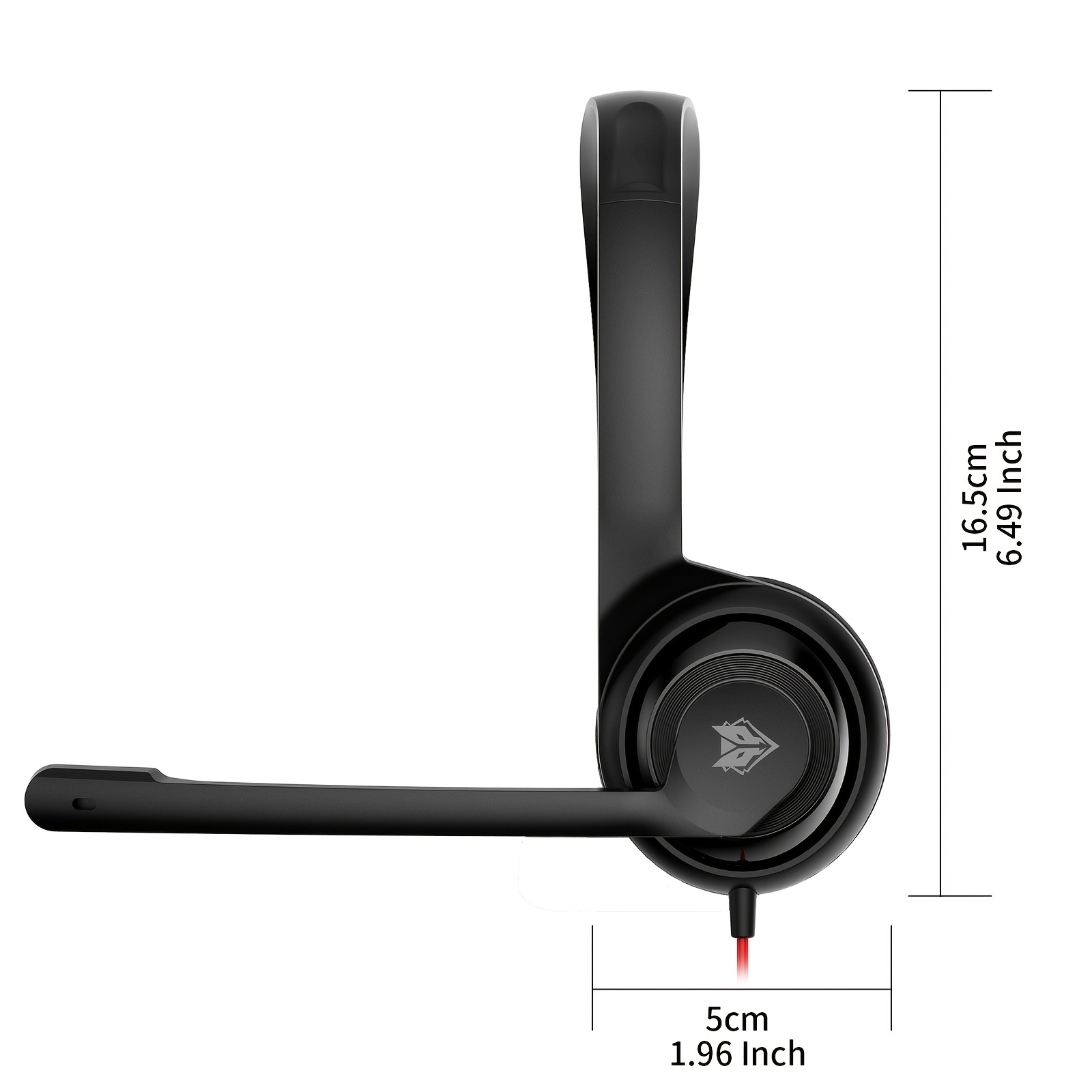 NUBWO HW02 Noise Cancelling Computer Headset With Microphone Black. 