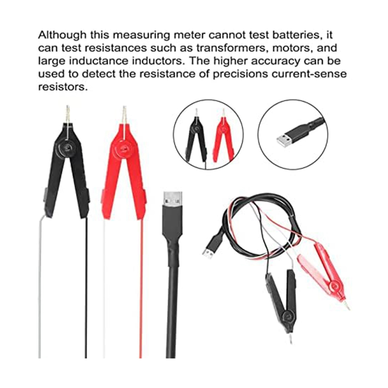 Milliohm Meter, YR2050 4-Wires Milliohm Meter Wireline Current Detecting Low Resistance Micro-Resistance Meter Tester Easy Install. 