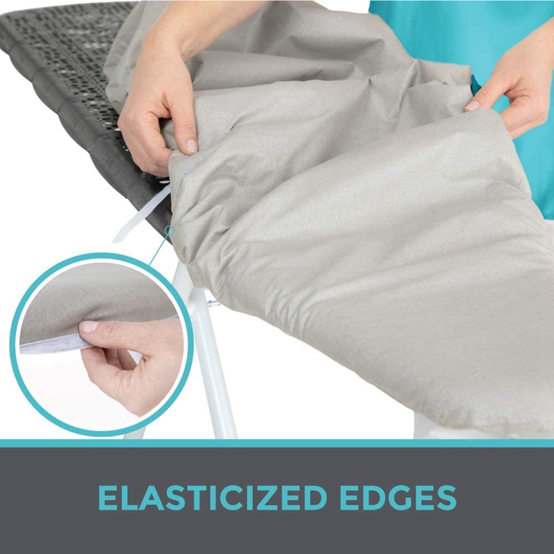 Reflective Silicone Ironing Board Cover with Two Nylon Sticker Straps Boards Scorching and Staining Elastic Edge Covers. 