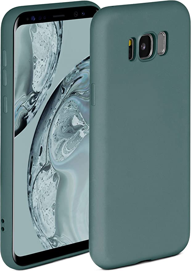For Samsung Galaxy S8 Case, Silicone Shockproof Phone Case with [Soft Anti-Scratch Microfiber Lining]  Silicone Back Cover. 