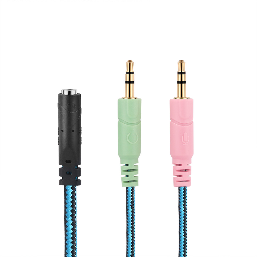 KOTION EACH 3.5mm 1 in 2 Earphones Y Splitter Adapter Audio Aux Cable (4)
