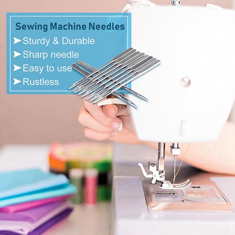 Sewing Machine Needles, 120Pcs Universal Ballpoint Sewing Machine Needles Sewing Machine Accessories for Denim Jeans