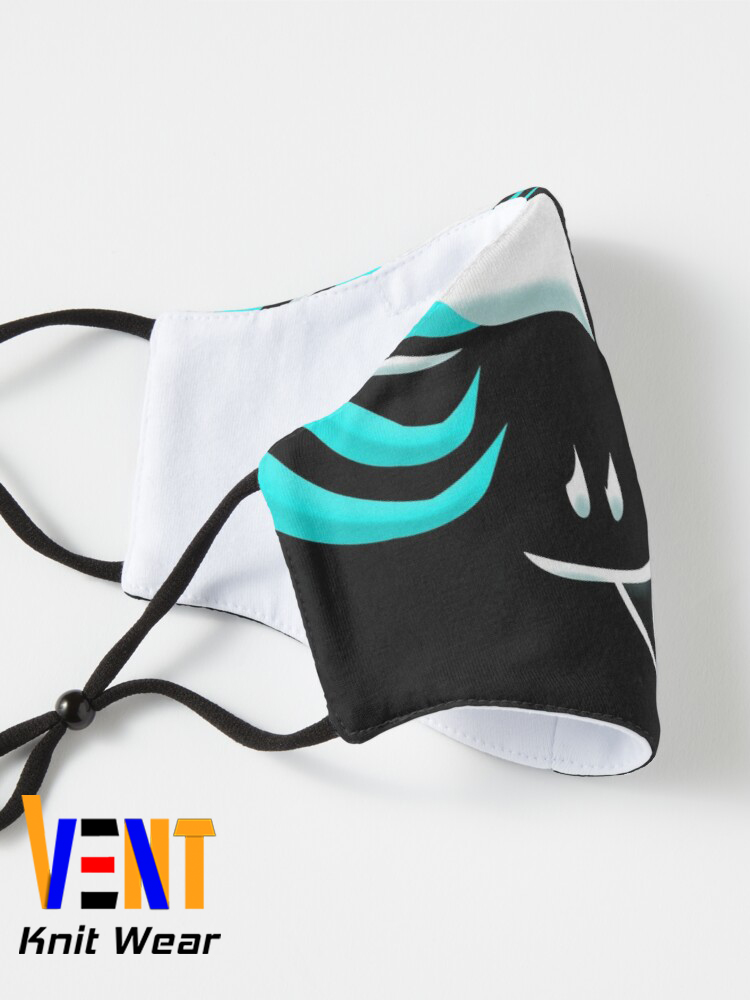 Dark Kitsune Face Cyan Six Layers Protective FaceMask For Men And Women  Six Layer Stylish Face Mask For Men And Women. 