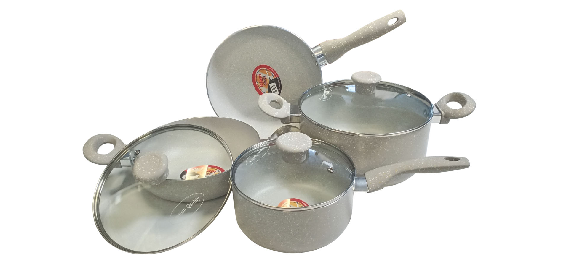 MGC 7 Pieces Die-Casting Aluminum Cookware Set (INDUCTION). 