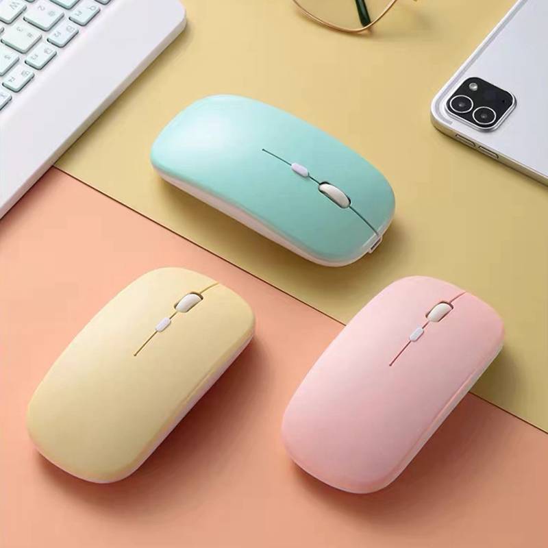 【Nine Dan Store】Wireless Mouse Bluetooth Mouse Rechargeable Candy for iPad Teclast Tablet Laptop PC Universal. 
