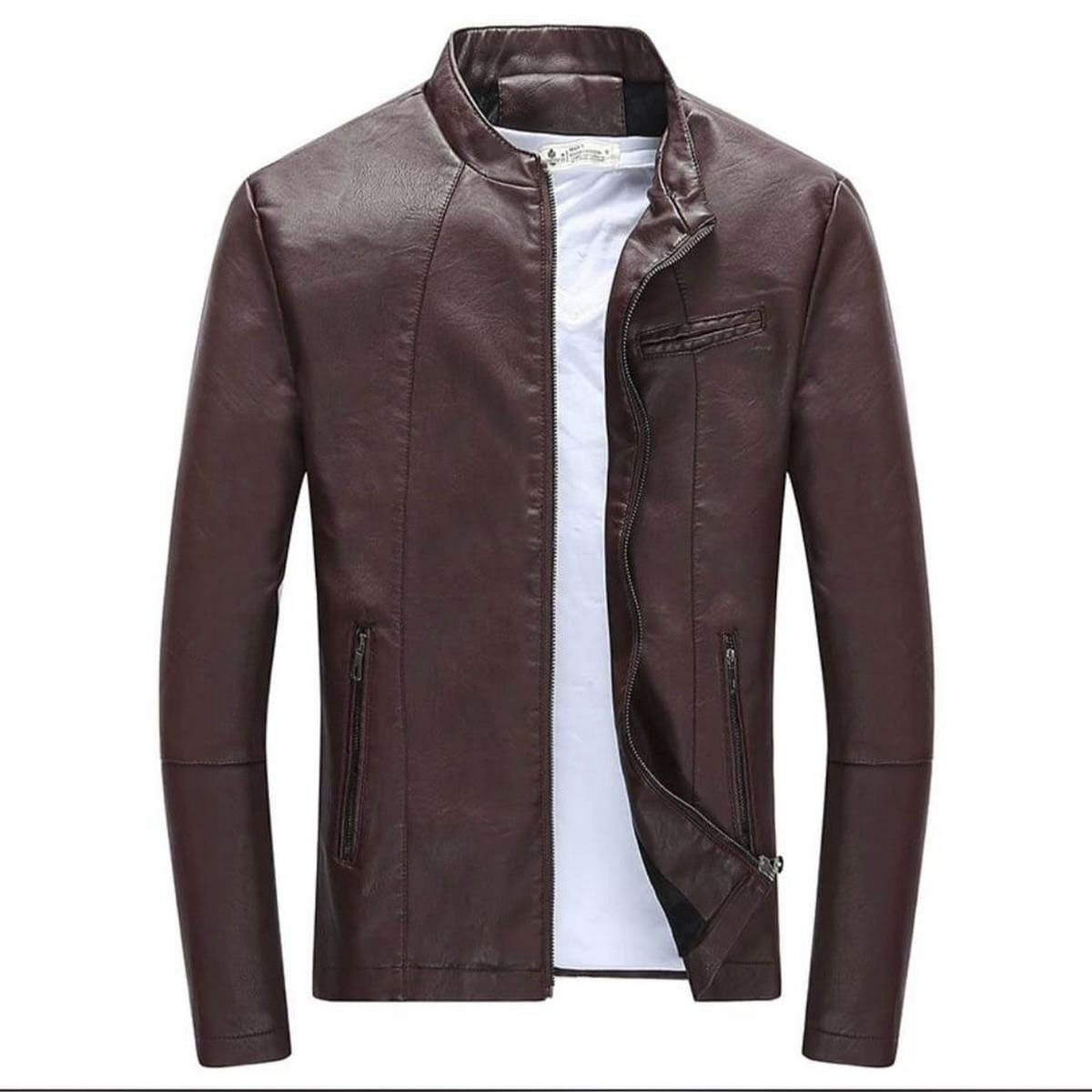 PU Leather Jacket For Men by Women World