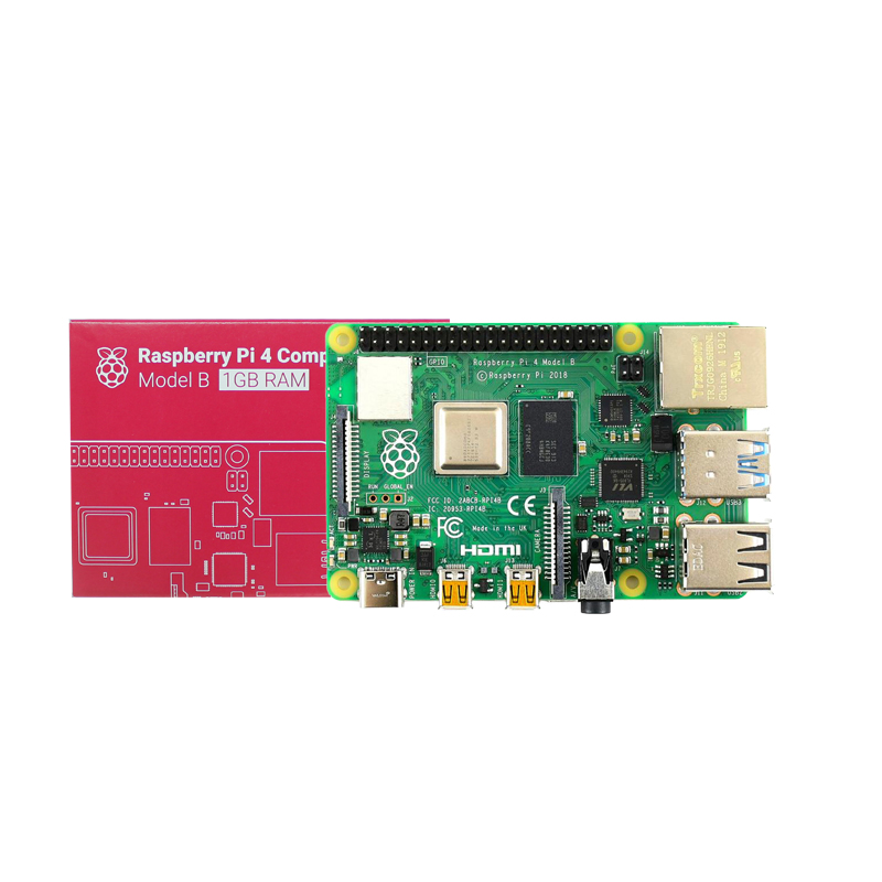 Raspberry Pi 4b  1GB/2GB/4GB/8GB RAM 64-bit 1.5GHz quad-core cpu Support WIFI Bluetooth 5.0 Development Board. 