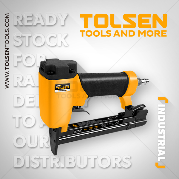 TOLSEN Industrial Air Stapler For CROWN Staples (1/4") 100PSI 73425 - Kings Trading