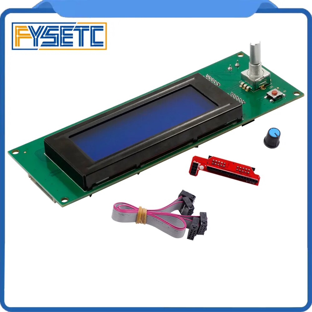 Update 2004 LCD V1.3 Display 3D Printer Controller RAMPS 1.4 Mendel 2004LCD Screen (20 characters x 4 lines) For Anet A8. 