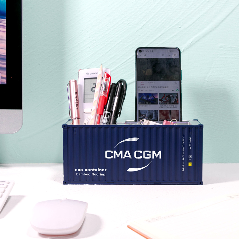 1:30 Shipping Container Model 20ft Toy Cargo Container Maritimo Die-Cast Container Ship Box Pen Holder Office Gift Customized. 