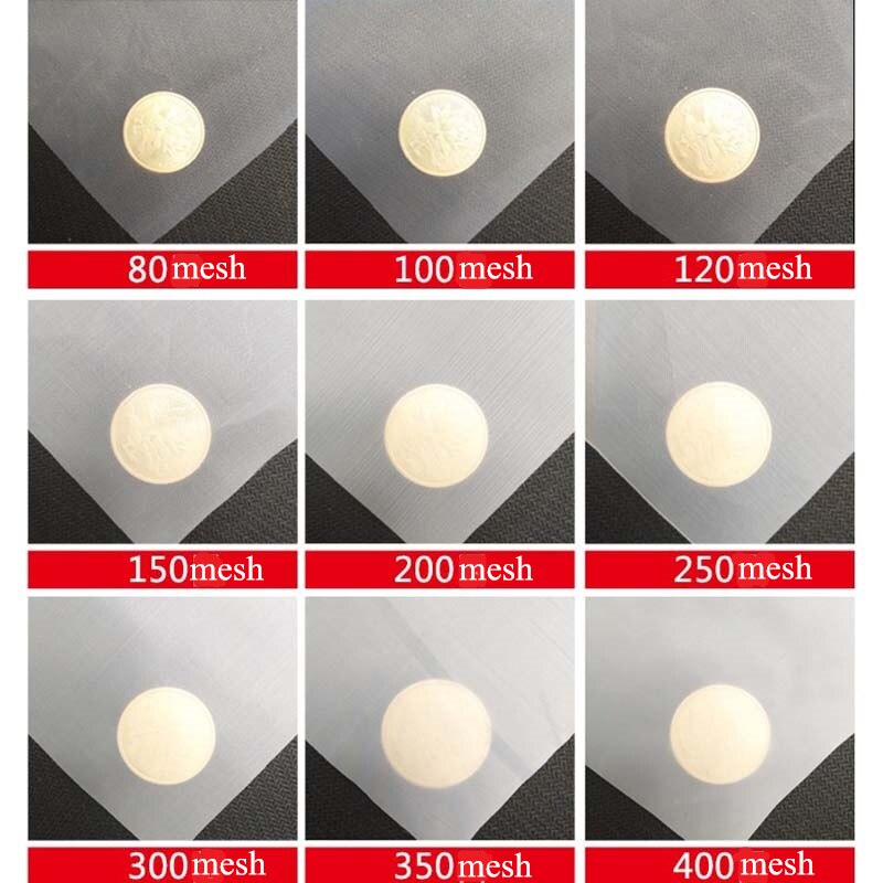 Nylon net filter 80/100 /120/150/160/200/250/260/300/350/400/450/500mesh 180-25 micron nylon water filter paint ink purify. 