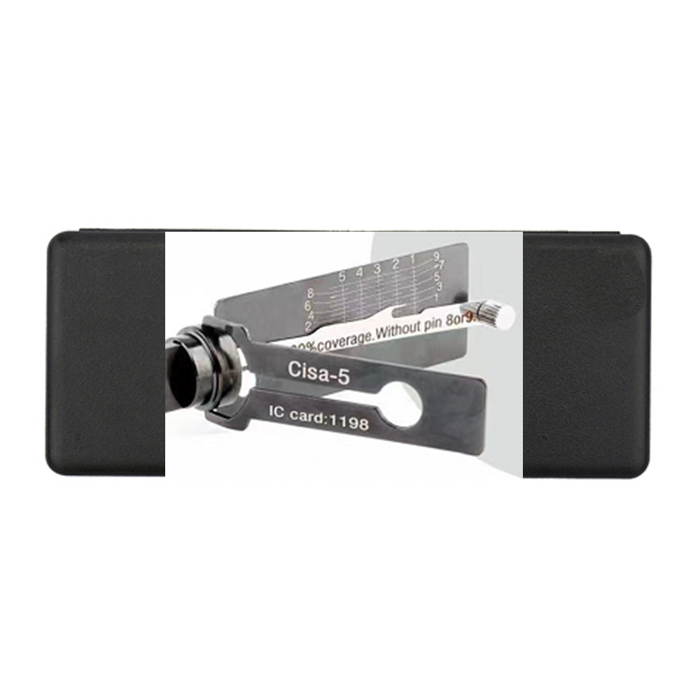 LISHI 2 IN 1 TOOL CASE Lishi KW1 , KW5 , SC1 , SC4 Decodder Full set Locksmith tools Lishi 2 in 1 CISA-5 YALE-5 YALE5-B YALE6. 