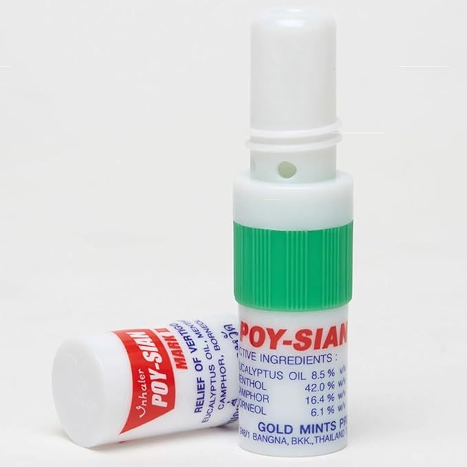 Poysian Mark II Menthol Nasal Inhaler From Thailand ---(Pack of 12)------by Poy Sian