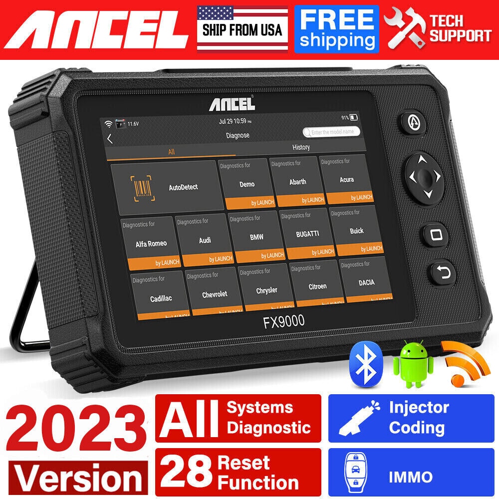 ANCEL FX9000 All System Car OBD2 Diagnostic Scanner Professional BMS/DPF/ IMMO/SAS/EPB/TPMS/AFS/Oil Reset OBD2 Diagnostic Tool