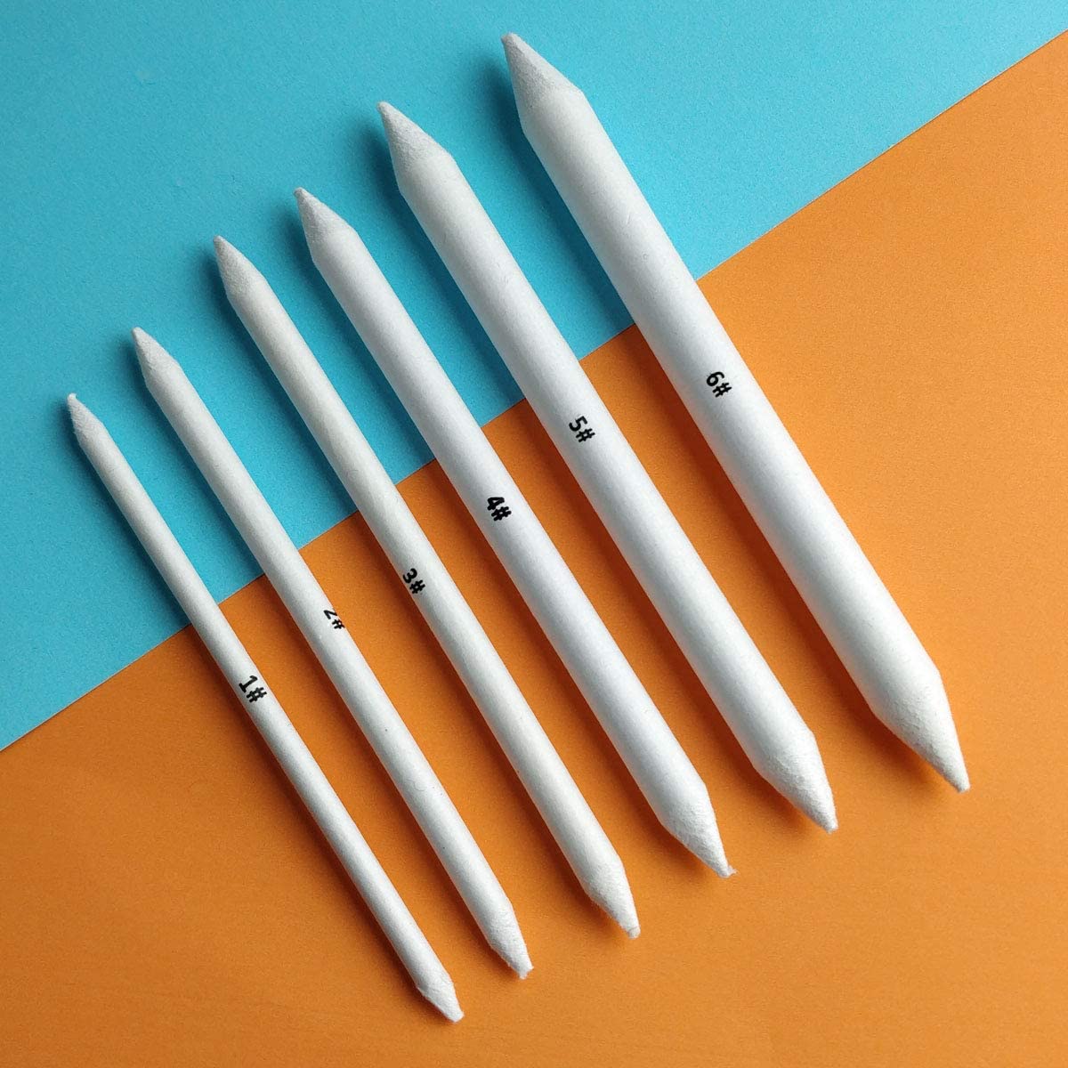 6 PCS Blending Stumps and Tortillions, Sketch Drawing Tools, Paper Art Blenders for Student Sketch Drawing. 