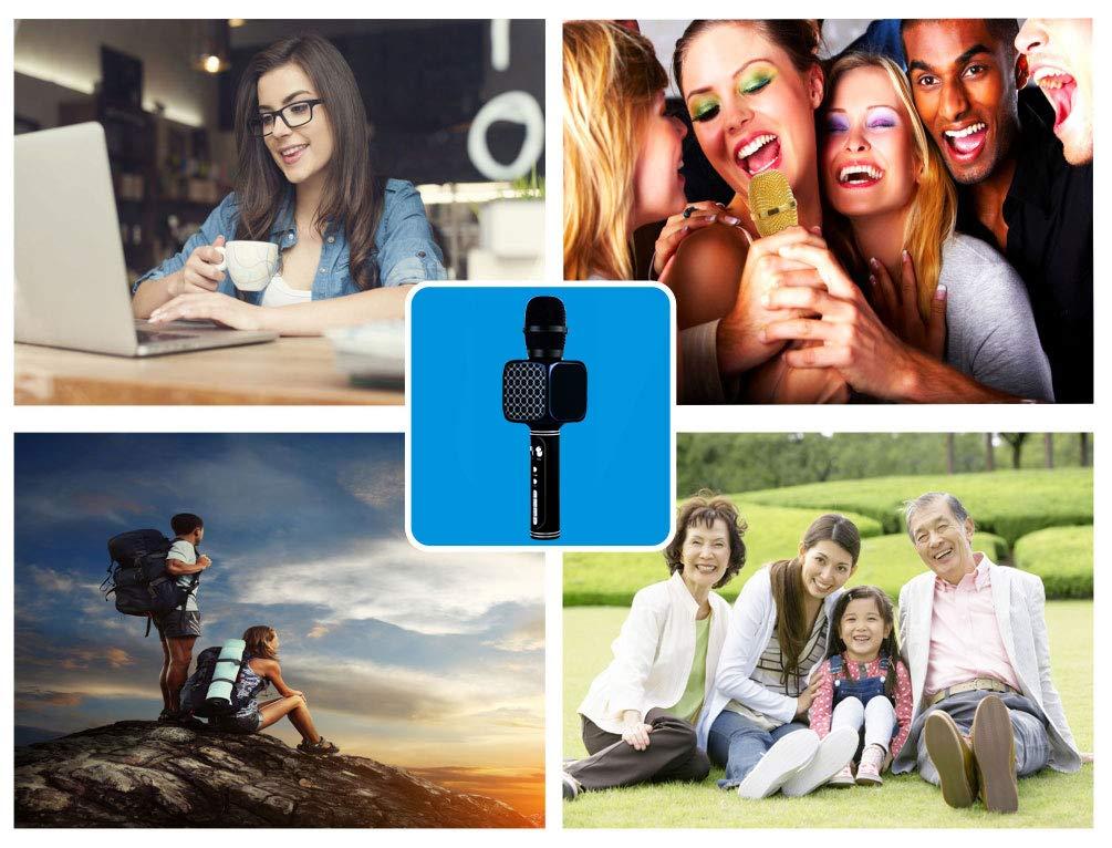 Professional Portable Wireless Karaoke Microphone Handheld Cellphone Karaoke Player Support USB/ Micro SD card/ MP3 Player & Bluetooth. 